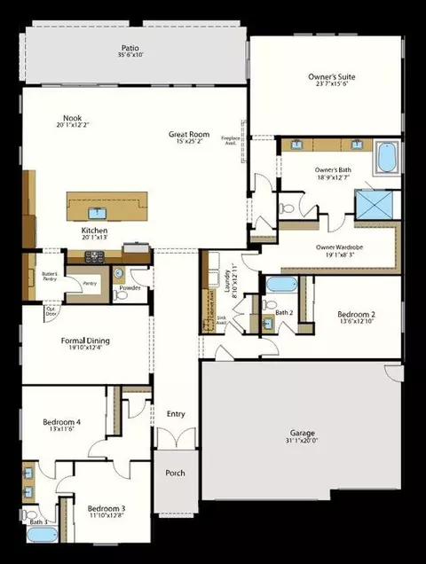 Floorplan - 20243 Ventana Hills Dr, Clovis, CA 93619 photo 1 of 2