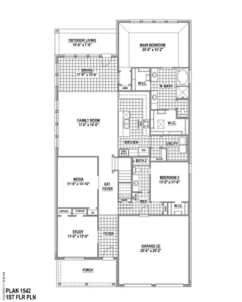 Floorplan - 11432 Wulstone Rd, Haslet, TX 76052 photo 1 of 3