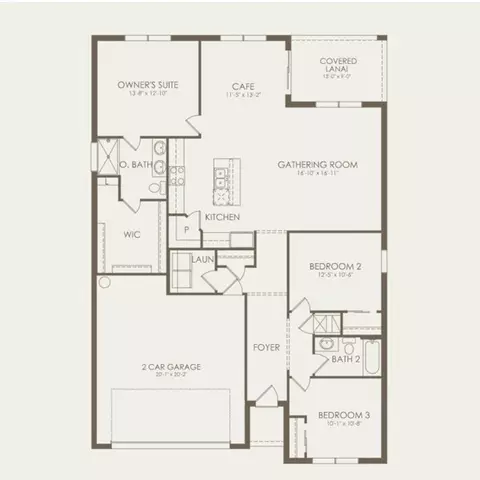 Floorplan - 12713 Wanderlust Pl, Parrish, FL 34219 photo 1 of 1