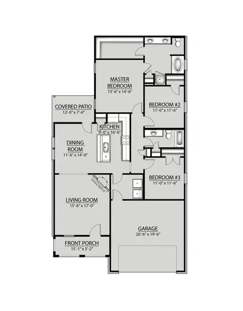 Floorplan - 210 Judice Ln, Duson, LA 70529 photo 1 of 1