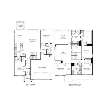 Floorplan - 786 Red River Dr, Garner, NC 27529 photo 1 of 1