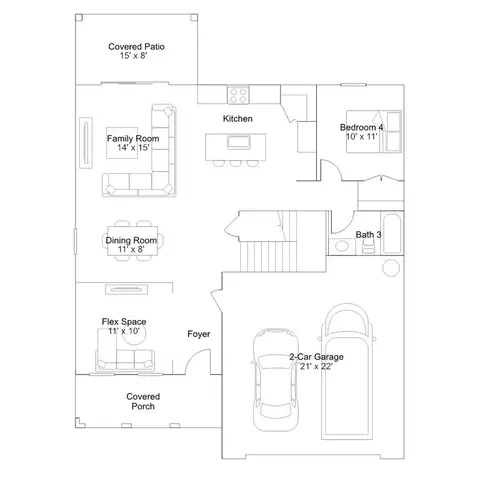 Floorplan - 12021 Hydrangea Ct, Jacksonville, FL 32219 photo 1 of 2