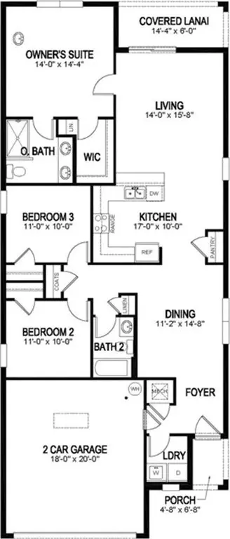 Floorplan - 1372 Bear Hammock Dr, Umatilla, FL 32784 photo 1 of 1