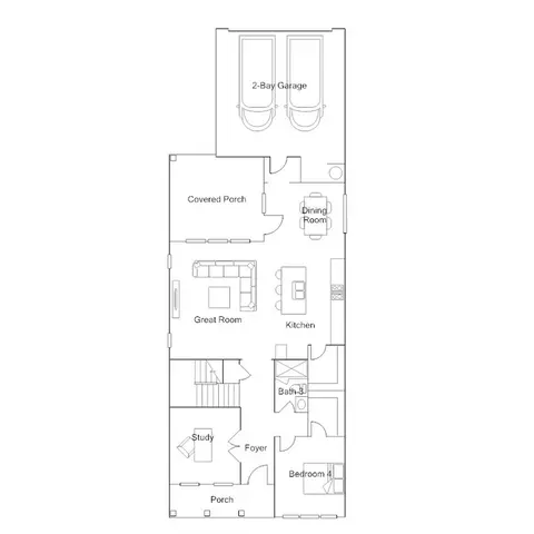 Floorplan - 524 Everglow Ln, Garner, NC 27529 photo 1 of 3