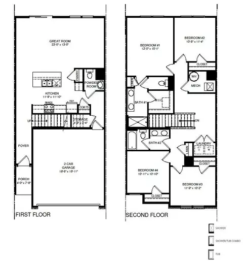 Floorplan - 1020 Goldenaster Way, Joppa, MD 21085 photo 1 of 1