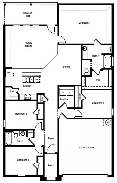 Floorplan - 304 Blanco Dr, Azle, TX 76020 photo 1 of 1