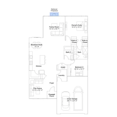 Floorplan - 233 Cosmos Ln, Dover, DE 19904 photo 5 of 8