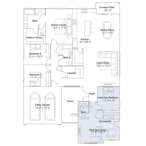 Floorplan - 8405 Bareback Ave, Shafter, CA 93263 photo 1 of 1