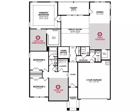 Floorplan - 2007 Trophy Dr, Heath, TX 75032 photo 1 of 1