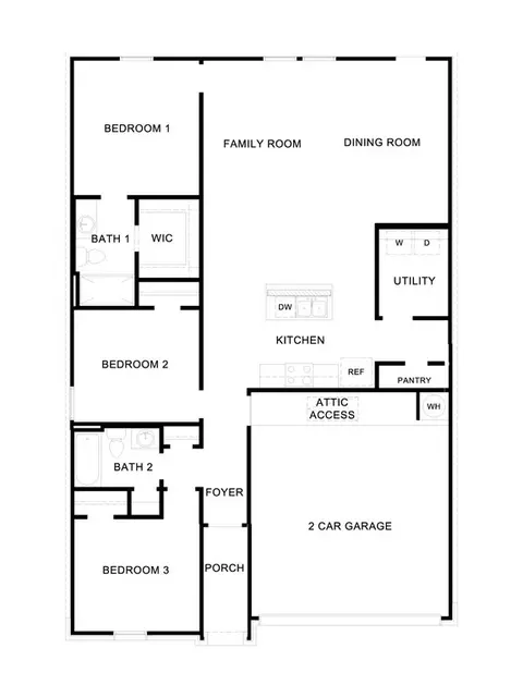 Floorplan - 302 Windflower Cv, Luling, TX 78648 photo 1 of 1