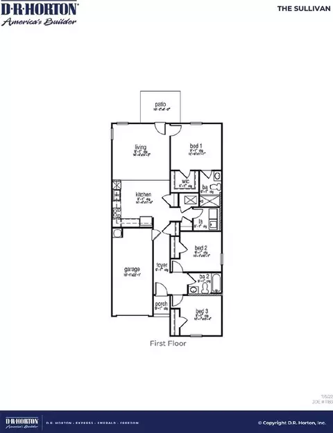 Floorplan - 574 Settings Dr E, Yemassee, SC 29945 photo 1 of 1