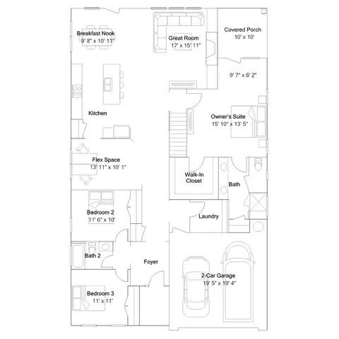 Floorplan - 413 Adhurst Dr, Enoree, SC 29335 photo 1 of 3