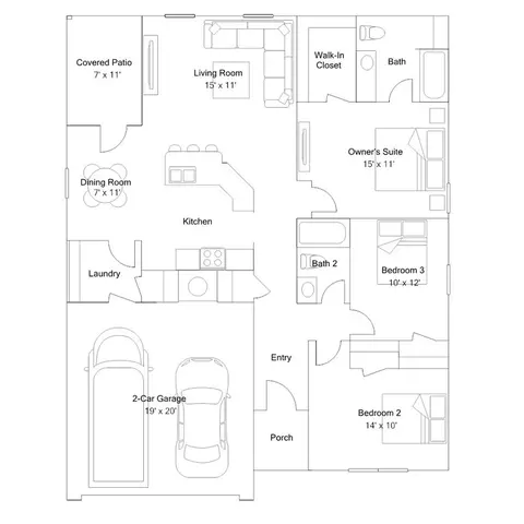 Floorplan - 702 S Cherokee Ave, Haskell, OK 74436 photo 1 of 1