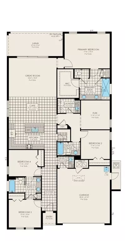 Floorplan - 2944 Dampier Dr, Viera, FL 32940 photo 1 of 1