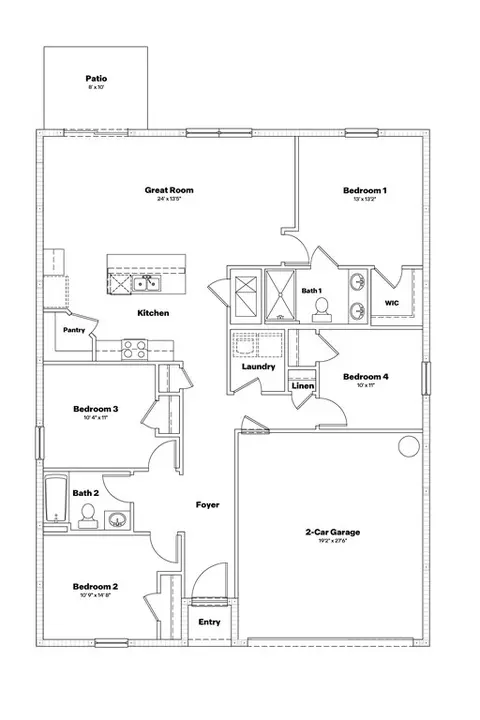 Floorplan - 11448 Spring Hill Dr, Spring Hill, FL 34609 photo 1 of 1