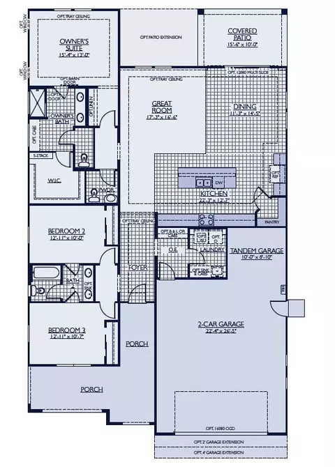 Floorplan - 7322 E La Sala Ln, Florence, AZ 85132 photo 2 of 2