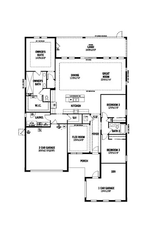 Floorplan - 11915 Starbright Dr, Venice, FL 34293 photo 1 of 1