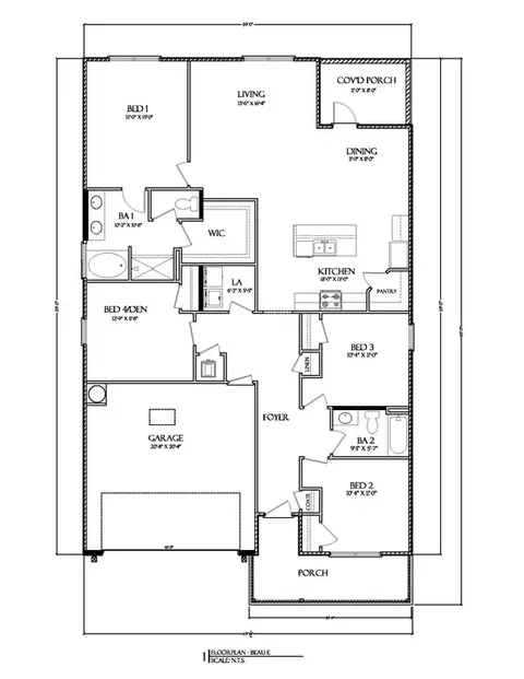 Floorplan - 87 Foxtrail Run, Freeport, FL 32439 photo 1 of 1