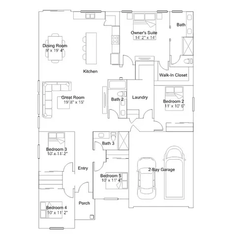Floorplan - 8745 Sunrise Ave, Shafter, CA 93263 photo 1 of 1