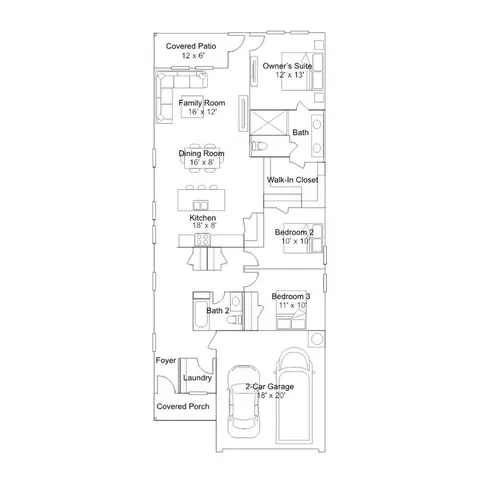Floorplan - 810 Prunella Ln, Huffman, TX 77336 photo 1 of 1