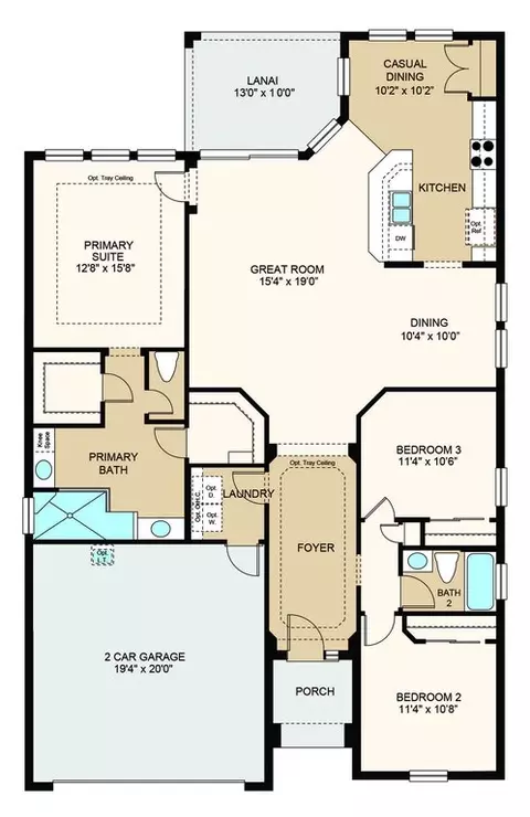 Floorplan - 13610 Cornerstone Way, Parrish, FL 34219 photo 1 of 2