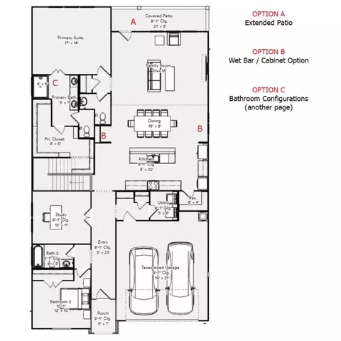 Floorplan - 2712 Pinnacle Pl, Corinth, TX 76210 photo 1 of 2