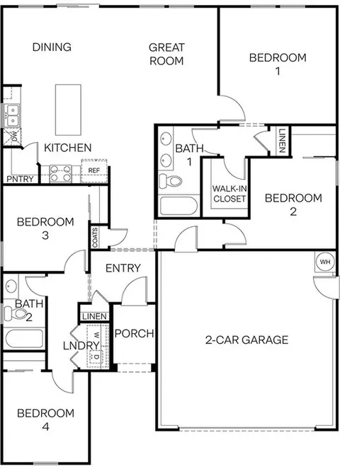 Floorplan - 3112 Blue Water Dr, Merced, CA 95341 photo 1 of 1