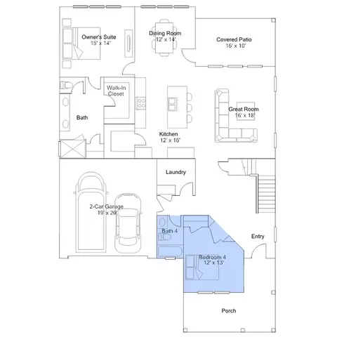 Floorplan - 194 Beamon Loop, Summerville, SC 29486 photo 4 of 5