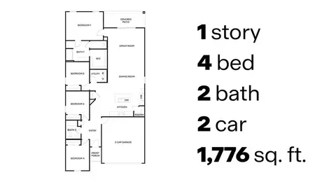 Floorplan - 3985 E Market St, Tucson, AZ 85706 photo 1 of 1
