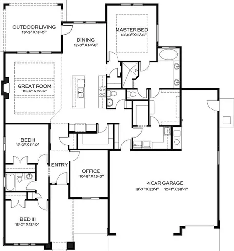 Floorplan - 2230 N Peakhurt Ave, Kuna, ID 83634 photo 1 of 1