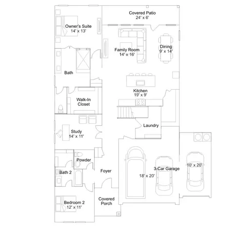 Floorplan - 1605 Four Waters Loop, Georgetown, TX 78628 photo 1 of 2