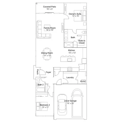 Floorplan - 233 Cosmos Ln, Dover, DE 19904 photo 2 of 3