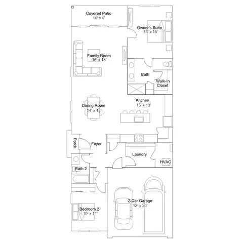 Floorplan - 233 Cosmos Ln, Dover, DE 19904 photo 1 of 3