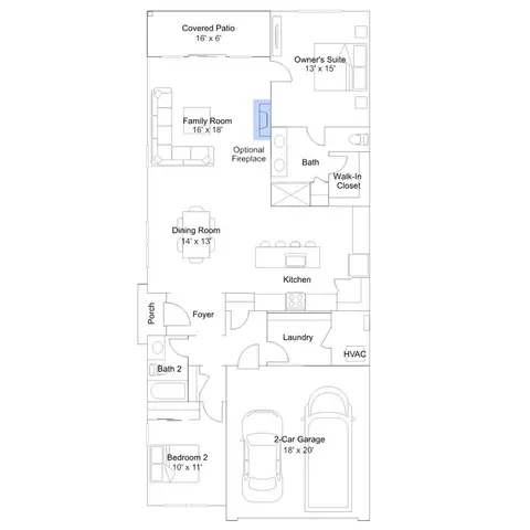 Floorplan - 233 Cosmos Ln, Dover, DE 19904 photo 2 of 2