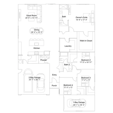 Floorplan - 1177 Cathy St, Galt, CA 95632 photo 1 of 1