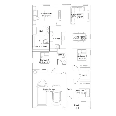 Floorplan - 14381 Aurora Ct, Hesperia, CA 92344 photo 1 of 2