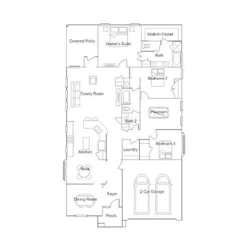 Floorplan - 1605 Four Waters Loop, Georgetown, TX 78628 photo 1 of 1