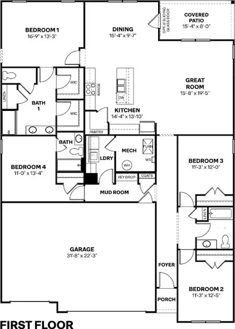 Floorplan - 8041 Wesleyan Dr, Avon, IN 46123 photo 1 of 1