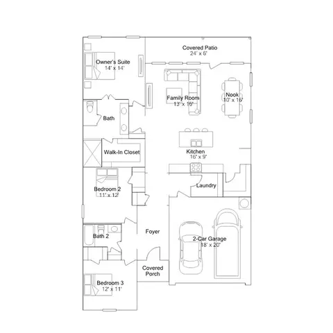 Floorplan - 261 Avre Loop, Kyle, TX 78640 photo 1 of 1