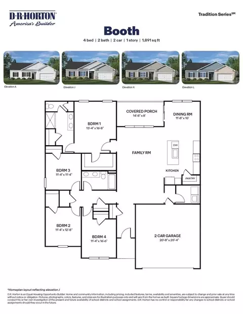 Floorplan - 34 Discovery Way, Spring Lake, NC 28390 photo 1 of 1