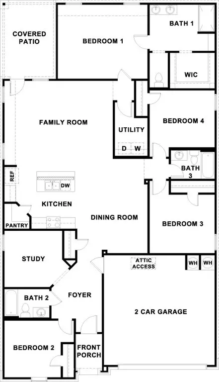 Floorplan - 2108 Ridge Runner Dr, Georgetown, TX 78628 photo 1 of 1