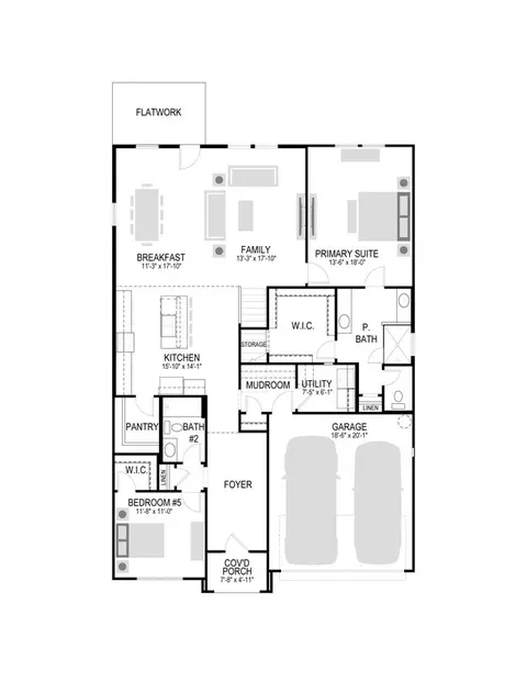 Floorplan - 6604 Denim Dr, Crowley, TX 76036 photo 1 of 2