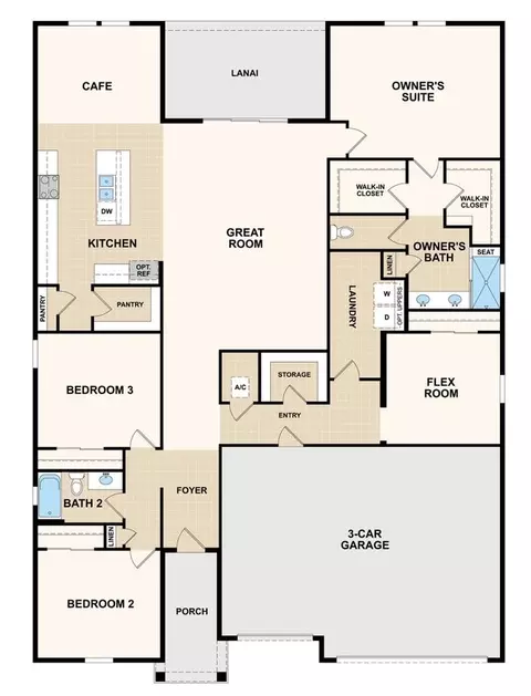 Floorplan - 636 Knotted Birch Ave, Saint Augustine, FL 32092 photo 1 of 1