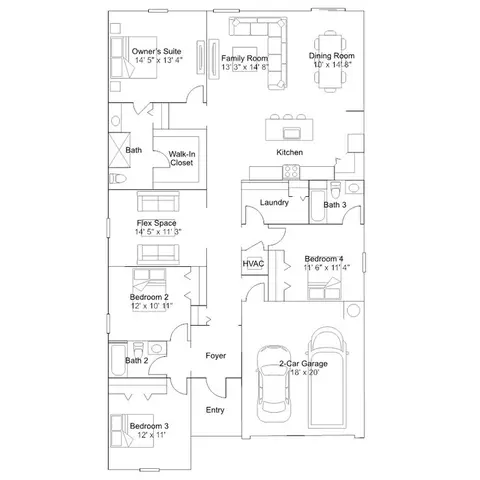 Floorplan - 8319 SW 46th Ave, Ocala, FL 34476 photo 1 of 1