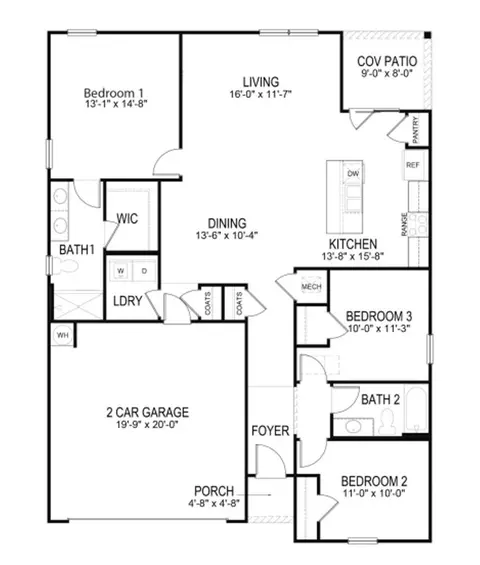 Floorplan - 197 Ruby Prince Rd, Gilbert, SC 29054 photo 1 of 1