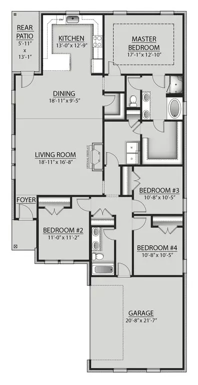 Floorplan - 138 Tadpole Pl, Freeport, FL 32439 photo 1 of 1