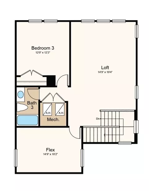 Floorplan - 1009 Tassleflower Trl, Saint Cloud, FL 34771 photo 3 of 3