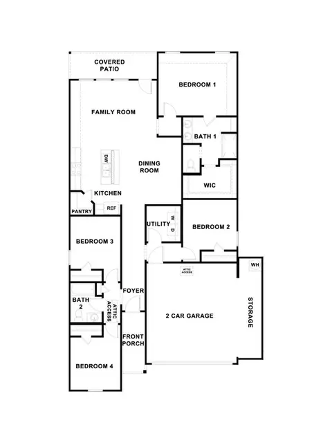 Floorplan - 430 Denali Dr, Kyle, TX 78640 photo 1 of 1