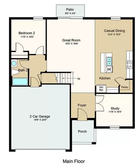 Floorplan - 13610 Cornerstone Way, Parrish, FL 34219 photo 1 of 2