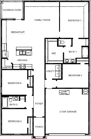 Floorplan - 518 S Cherry St, Beebe, AR 72012 photo 1 of 1